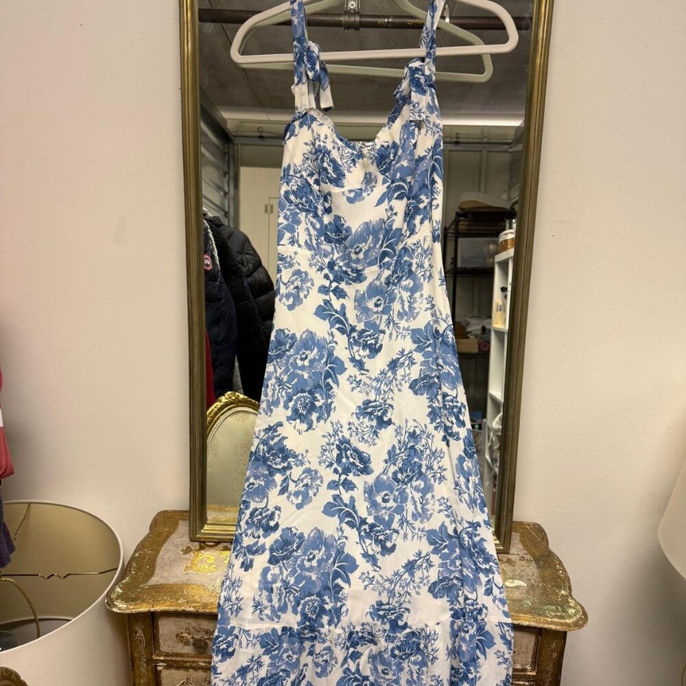 Reformation Floral Print Long Dress
